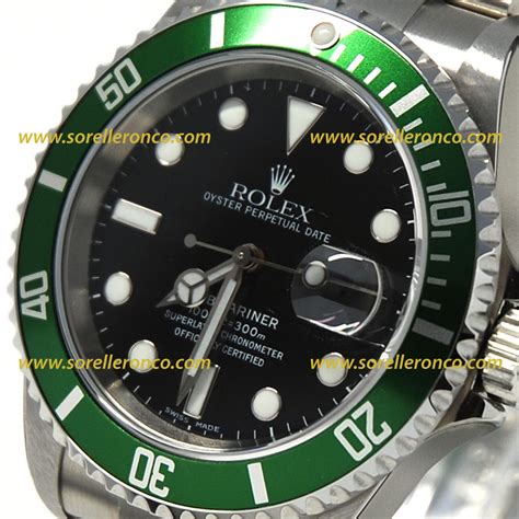 rolex submariner verde nero